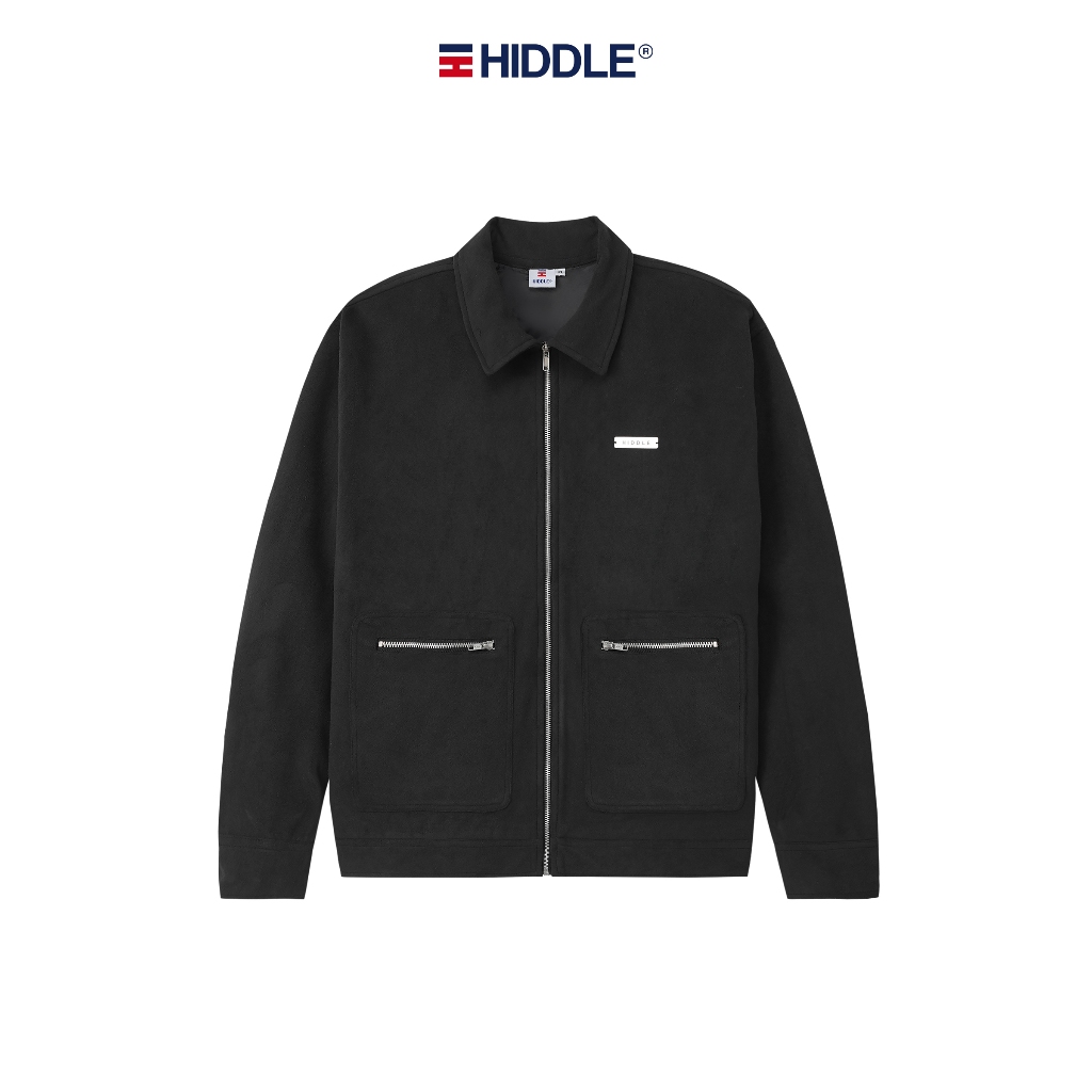 Áo khoác da lộn nam khóa kéo HIDDLE | H13-AK2