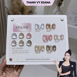 Sơn mắt mèo kim cương ánh sao trắng sét 6 màu kèm bảng màu cao cấp  THANH VY EDANA  