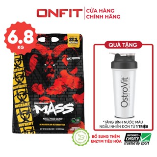  Sữa bột Mutant Mass  6.8 KG  Giàu Dinh Dưỡng Bổ Sung Đạm Chứa Enzym Tiêu Hóa | Nhập Khẩu Canada 