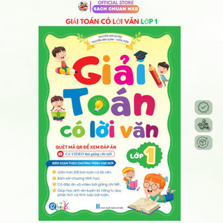 Sách - [ Lớp 1 ] - Giải toán có lời văn lớp 1 - chương trình mới (1 cuốn)