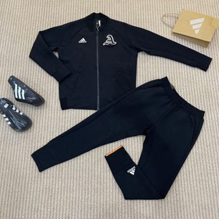  Bộ Hoodie Thu Đông Nam Áo Chui Màu Rêu Chữ A Bộ Đội thêu nổi chữ logo ngực phối quần nỉ basic boy phố 