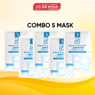  Combo 5 Miếng Mặt nạ Yuejin B5 EGF & Liposome Mask Dưỡng da căng bóng 
