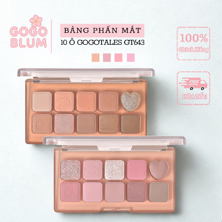  GOGO TALES Bảng mắt 10 ô Gogotales Sweet Misty GT643 bảng phấn mắt nhũ lì bền màu makeup dự tiệc 