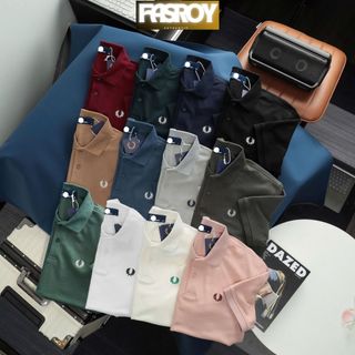  Polo F.R.E.D P.E.R.R.Y  Hàng xịn  cao cấp vải chính hãng áo polo nam vải Pique 100% cotton 4 chiều Logo thêu sắc nét 