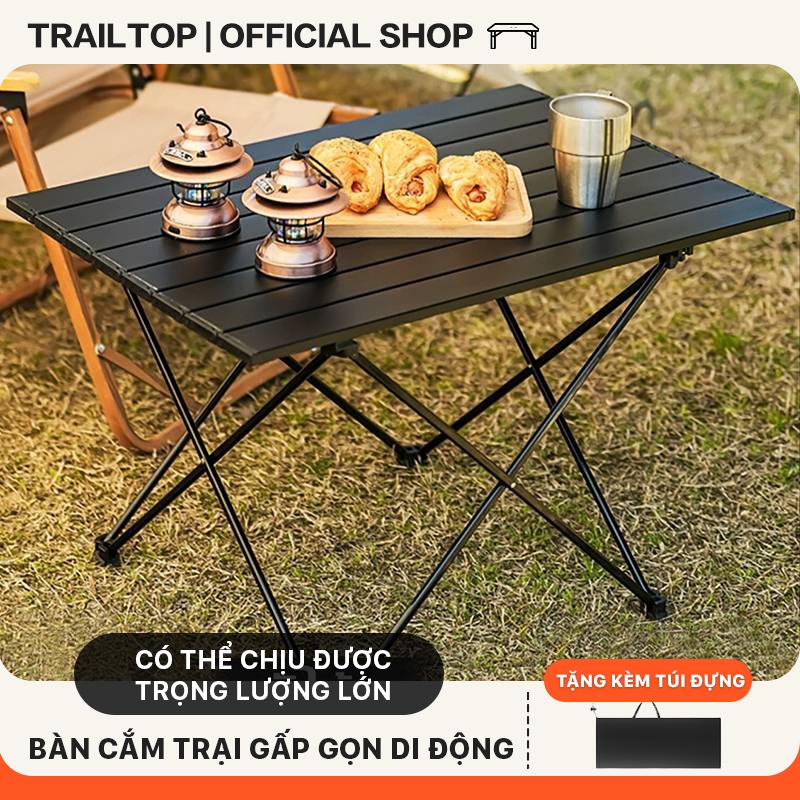 Trailtop Bàn Gấp Gọn Camping Dã Ngoại Cắm Trại Ngoài Trời  Bàn Xếp Gấp Gọn Bàn Cà Phê Chịu Lực 160kg | BigBuy360 - bigbuy360.vn