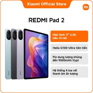 Redmi Pad 2｜Màn hình 11" 2,5K siêu rõ nét｜Pin dung lượng khủng đến 9000mAh (typ)｜Helio G100-Ultra tiên tiến