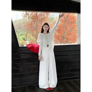   Sẵn  Áo Len Nữ Trễ Vai Form Rộng Dài Tay Tiểu Thư Sang Chảnh Áo Lệch Vai Bigsize Chubby Đi Đà Lạt Thu Đông Chali AL295 