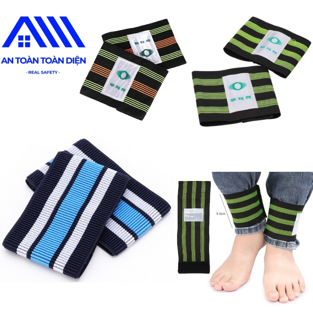 Băng Thun Bó Ống Quần Hàn Quốc / Phản Quang / 1 Đôi Loại 1 - Chất Lượng Cao / Phượt / Ghệt Đeo Chân