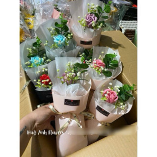  BÓ HOA SÁP ĐUỐC 1B+ TÚI THIỆP GÓI XỐP HÀN KO NHĂN 