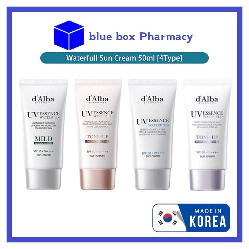 Kem Chống Nắng Nâng Tone Tím / Hồng dAlba Purple / Pink Tone-up Sun Cream SPF50 50ml