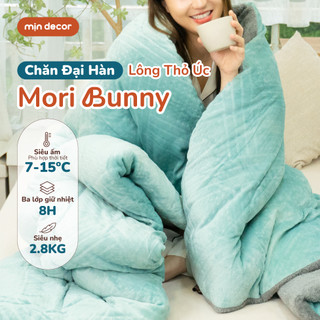  Chăn Lông Thỏ Siêu Nhẹ Siêu Ấm Mori Bunny Mịn Decor Chăn Lông Đại Hàn 2mx2m2 Nặng 3kg 