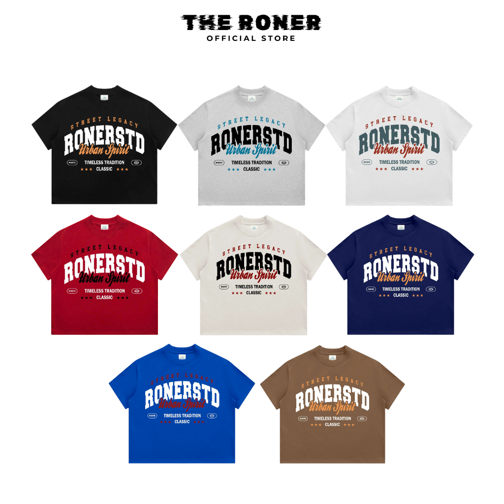Áo thun BOXY Local Brand THE RONER "Spirit" 100% Cotton Form Rộng Nam Nữ Unisex | BigBuy360 - bigbuy360.vn