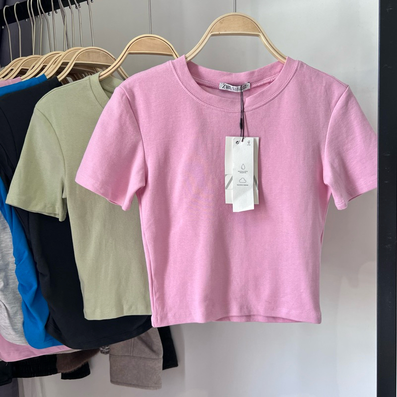 [SALE] Áo phông / áo thun croptop Zara Authentic (1660/801)