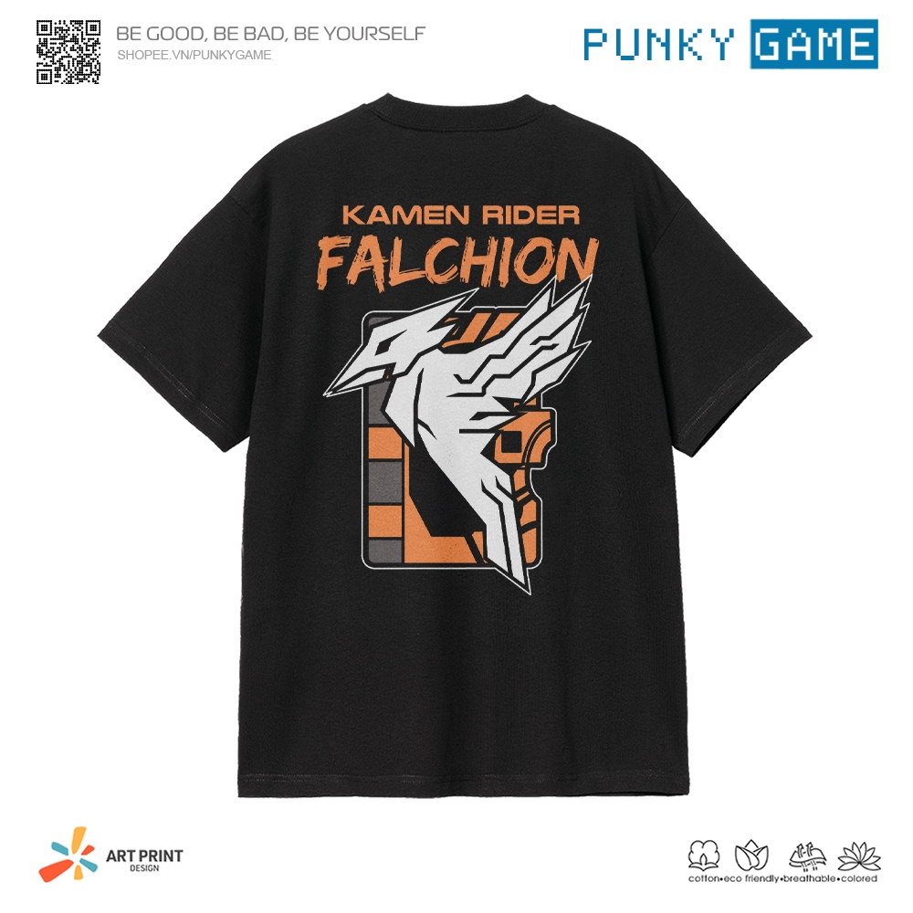 Áo thun Unisex Kamen Rider FALCHION Eternal Phoenix Cotton 100% ngắn tay