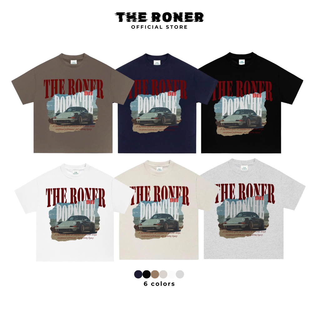  Áo thun BOXY "Por911" THE RONER 100% Cotton Local Brand Unisex Form Rộng | BigBuy360 - bigbuy360.vn