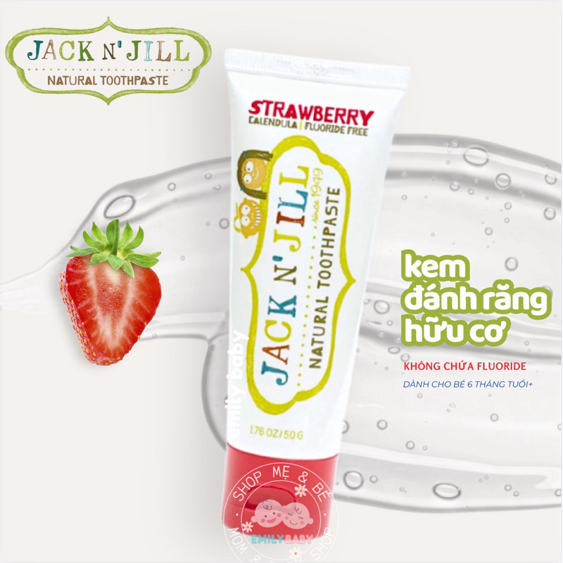 Kem đánh răng hữu cơ Jack n Jill cho bé