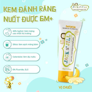 Kem đánh răng hữu cơ Jack n Jill cho bé