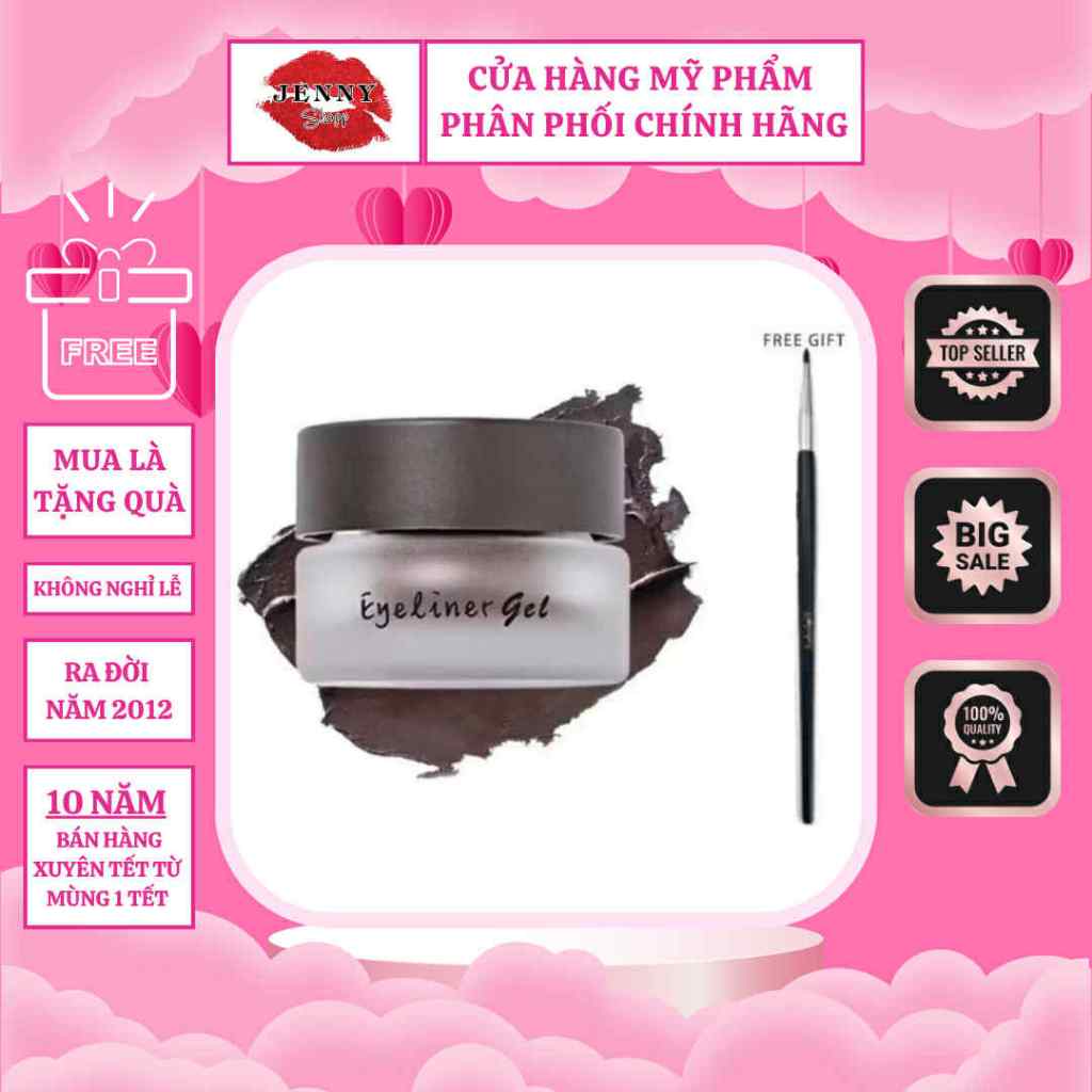 (Kèm Cọ) Gel Kẻ Mắt JudyDoll Eyeliner Gel, Kẻ Mắt Dạng Gel Chống Nước Lâu Trôi