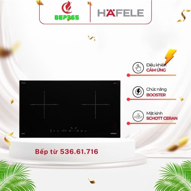 Bếp Từ Âm HC-I2712A Hafele 536.61.716 - Cảm Ứng Nhạy, Tiết Kiệm Điện, Thiết Kế Sang Trọng