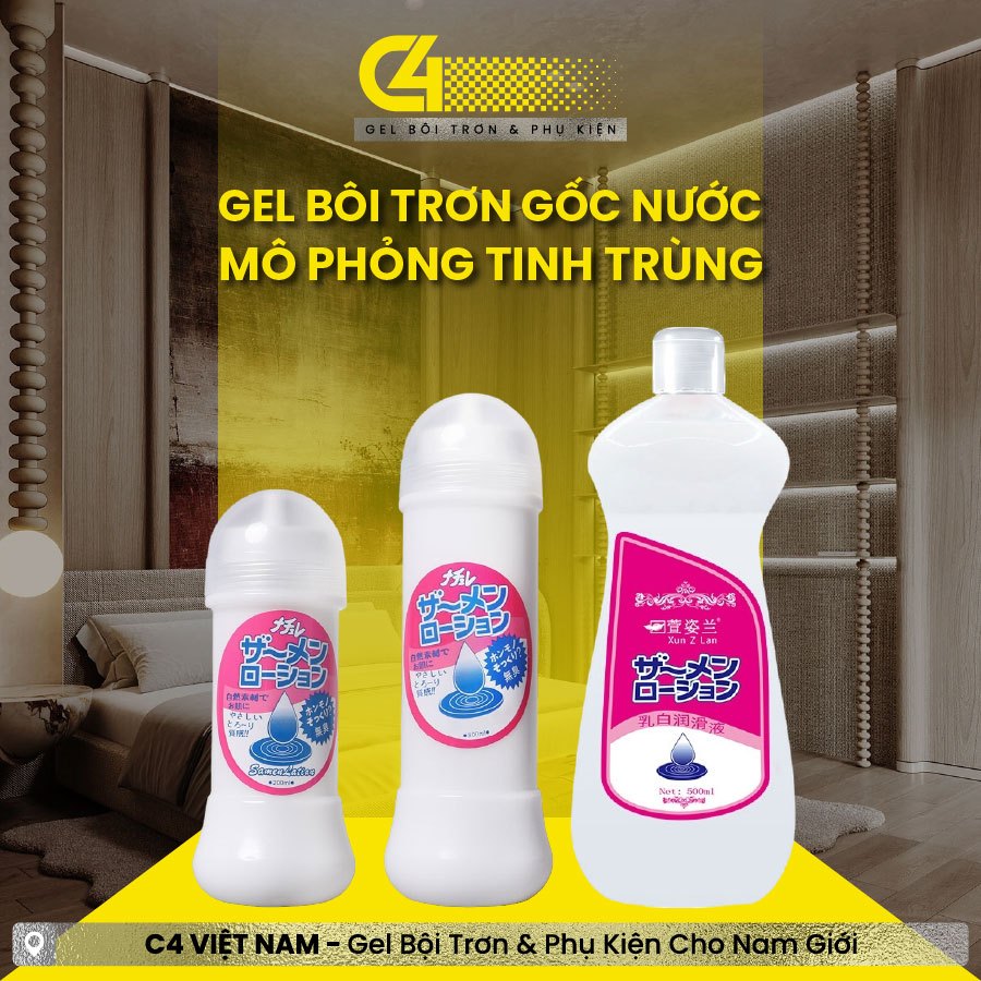[Che Tên] Gel Bôi Trơn Gốc Nước Mô Phỏng Tinh Trùng Dung Tích Đa Dạng