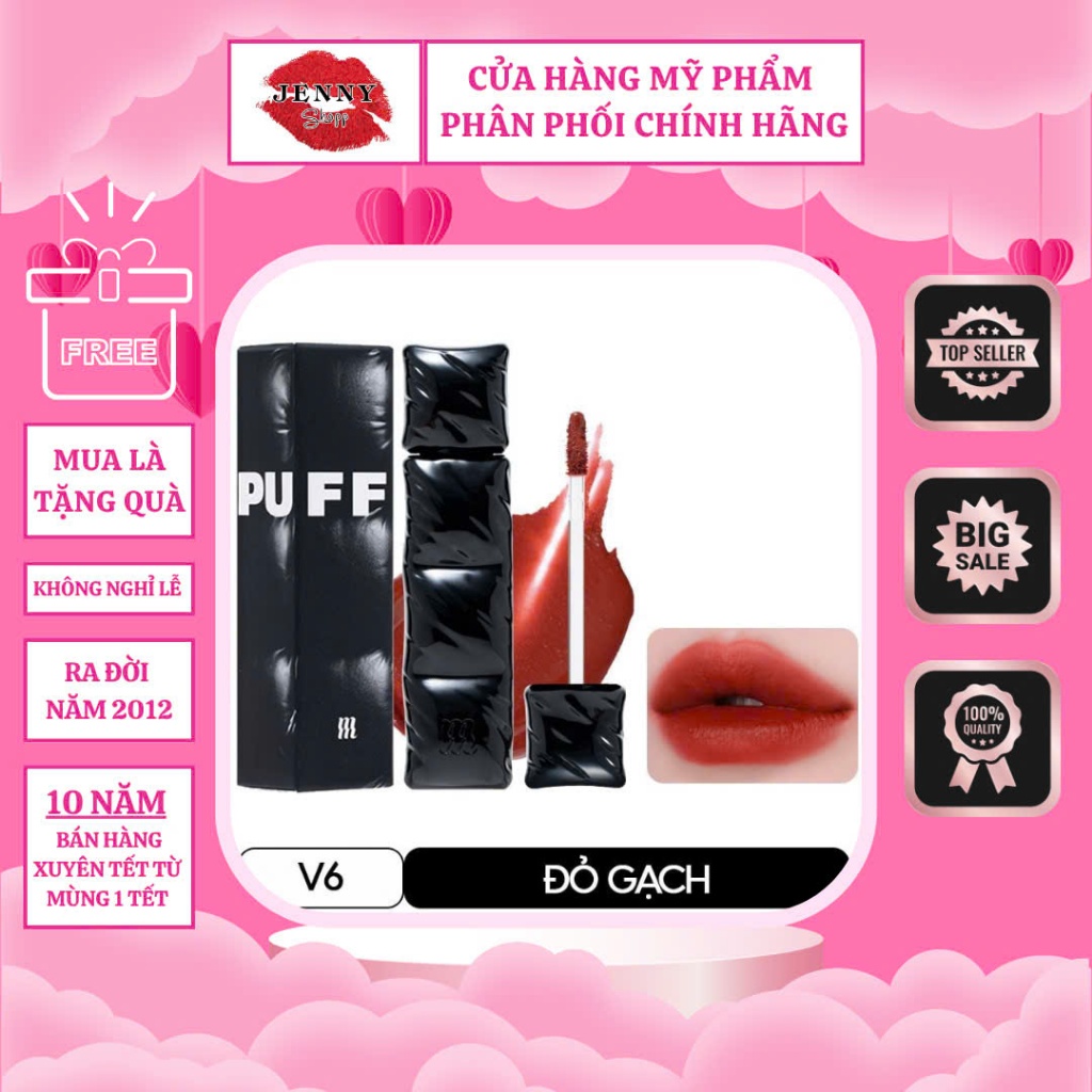 Son Kem Lì Merzy V6 (Đỏ Rượu Vang) Another Me The First Velvet Tint