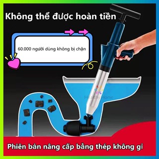  MODOFO Súng Thông Bồn Cầu Chậu Rửa Bát Bồn Tắm Khí Nén AGT Cực Mạnh 8kg Thép Không Gỉ 