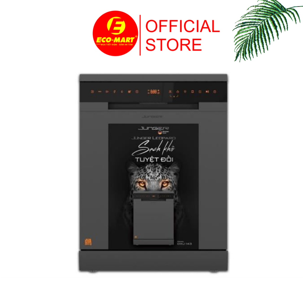 Máy rửa bát Junger Leopard DWJ-143 dòng độc lập 15 bộ có lắp đặt