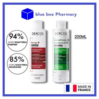  Vīchý DércOs Anti Dandruff   Hair Loss Shampoo Dầu gội sạch gàu cho da đầu dầu ngứa  ngăn ngừa và giảm rụng tóc 200ml 