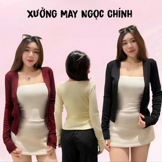  Áo khoác cardigan TRƠN KHÔNG CÚC dáng dài KHÔNG KÈM ÁO TRONG,áo kiểu ngoài nữ tay dài vải cotton mùa hè thu đông 
