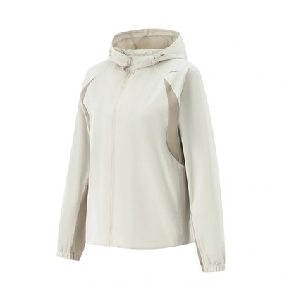 Áo Khoác Gió (2 Lớp) Có Mũ Chống Thấm Nước Thể Thao Nữ Li-Ning Tập luyện/Training AFDV178-1V