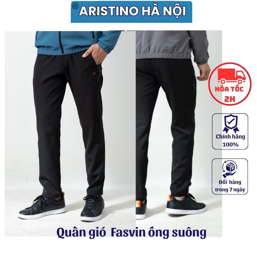 Quần gió ống suông thể thao FASVIN co giãn mềm mại QBC22538