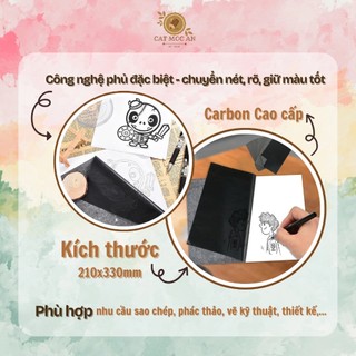 [catmocan] GIẤY SCAN LOẠI MỎNG 53GSM A4 - GIẤY THAN ĐEN A4 CHUYÊN DÙNG CHO DÂN VẼ
