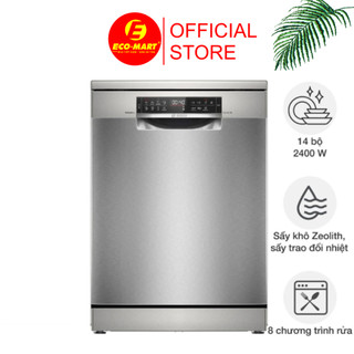 SMS6ZCI01P Máy rửa bát Bosch SMS6ZCI01P Series 6, 14 bộ có đèn, sấy Zeolith có lắp đặt