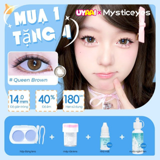   mua 1 tặng 4  0-6độ lens cận lens đen lens nâu tây kính áp tròng MCK1 lens xám lens for girls Len đeo mắt 