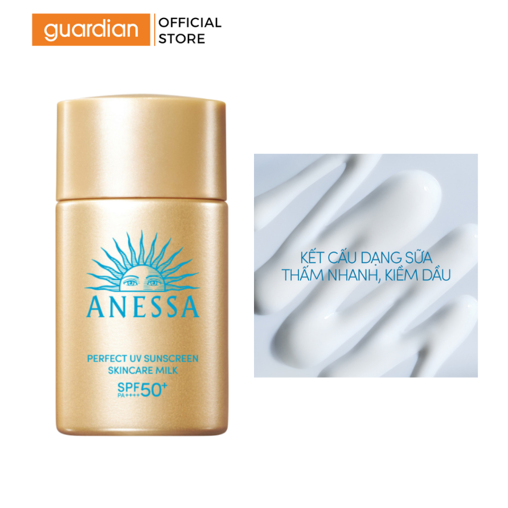 Sữa Chống Nắng Dưỡng Da Kiềm Dầu Bảo Vệ Hoàn Hảo Anessa Pefect UV Suncreen Skincare Milk SPF50+ PA++