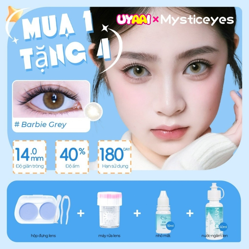 [mua 1 tặng 4]lens đen lens nâu kính áp tròng MCK1 lens，lens nâu tây Len đeo mắt lens xanh kính màu 
