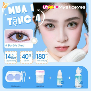   mua 1 tặng 4 lens đen lens nâu kính áp tròng MCK1 lens,lens nâu tây Len đeo mắt lens xanh kính màu xám 14.0-14.5mm 