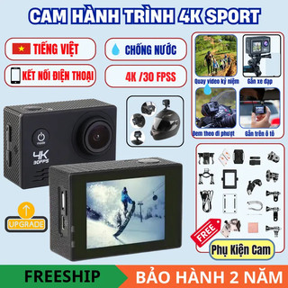  Máy Quay Cầm Tay Hành Trình Mini 4k Máy Quay Phim Chụp Ảnh Đa Năng Chống Rung Điện Tử EIS Phượt Thủ 
