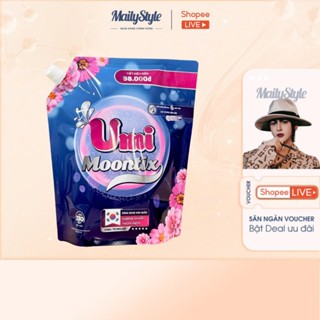  K36_ Nước giặt Enzyme Sinh Học Umi Moontix  công nghệ Hàn Quốc Kháng Khuẩn Thơm Mềm Túi 3000ml 