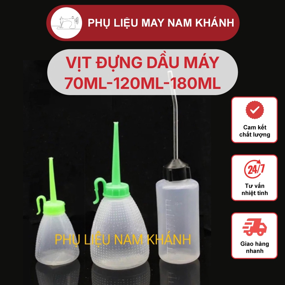 Vịt đựng dầu máy (Bình tra trâm dầu nhớt) 70ml-120ml-180ml