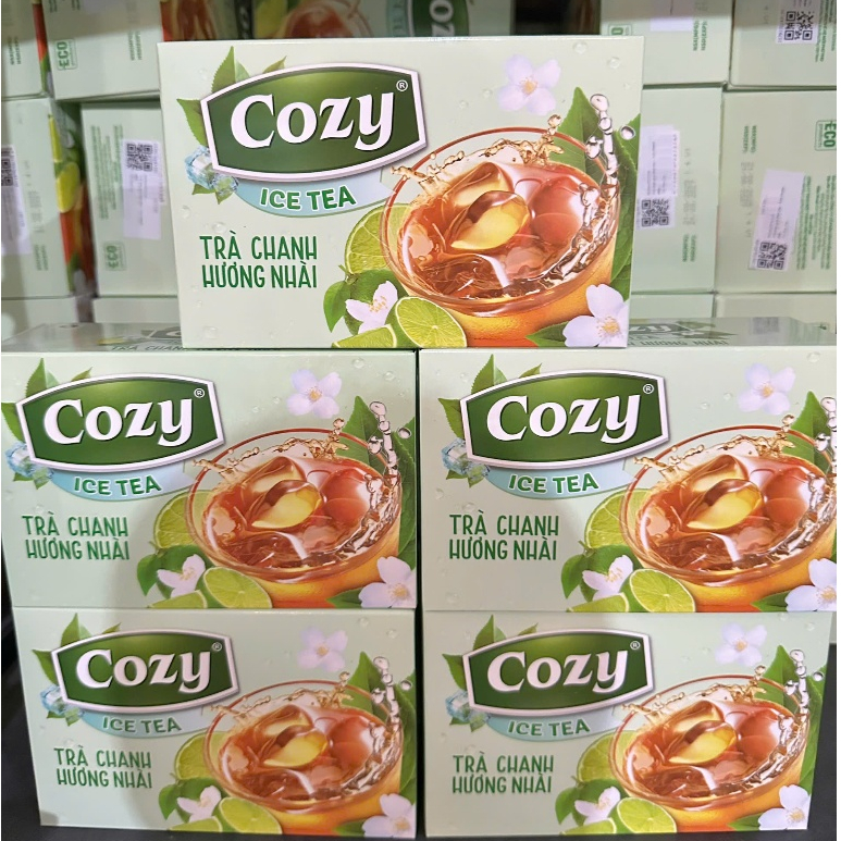 Combo 5 Hộp Trà Trái Cây Hòa Tan Uống Liền Cozy, Trà Chanh, Vải, Dâu, Ổi hồng, Chanh dây, Sâm Bí Đao