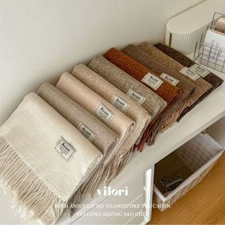  Khăn choàng cổ unisex len cashmere bản to dày giữ ấm mùa đông khăn quàng cổ nữ nam khăn len thời trang viloristore 