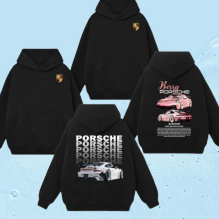 Áo Khoác Hoodie In Hình Porsche Sắc Nét- Hoodie Nam Nữ Nỉ COTTON Hot Trend UT