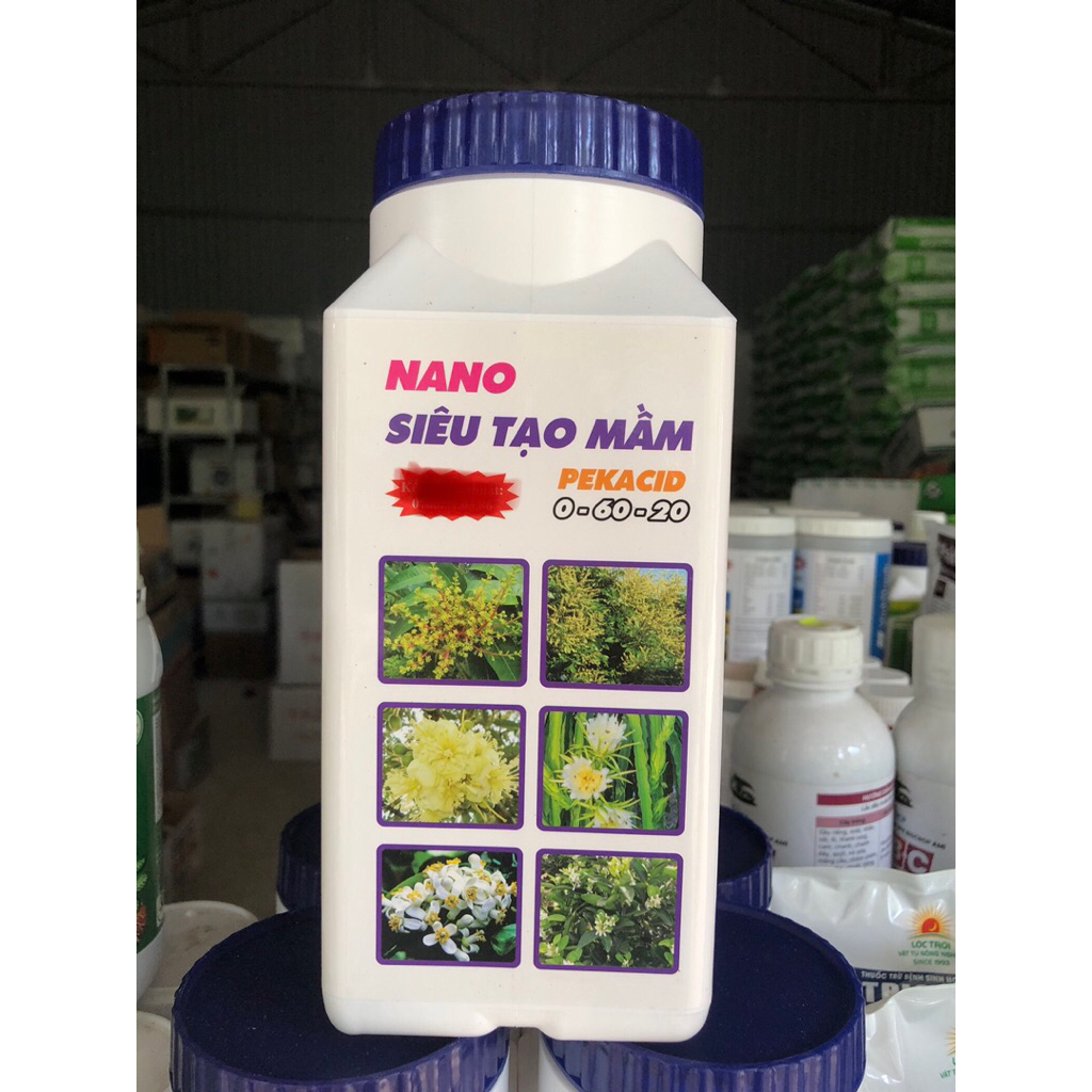 Nano SIÊU TẠO MẦM 0-60-20, Phân hoá mầm hoa, ra hoa đồng loạt