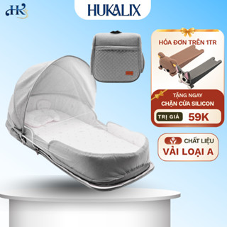  Nôi ngủ gấp gọn cho bé Nôi ngủ chung di động có màn cho trẻ Giường nôi êm ái gấp thành balo. 