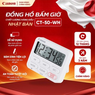  Đồng hồ đếm ngược Canon CT-50-WH bảo hành 3 năm hẹn giờ nấu ăn học tập bấm giờ 