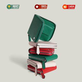 Ví nữ Da Thật vuông LAGOM Zippy Square