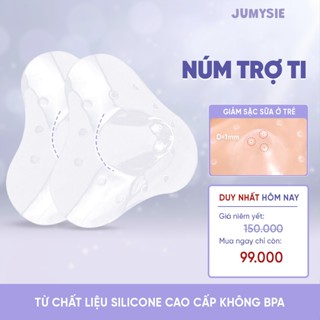  Núm Trợ Ti Jumysie Silicone Cao Cấp Siêu Mềm Hỗ Trợ Mẹ Bảo Vệ V1 Giúp Cho Bé Bú Dễ Dàng 