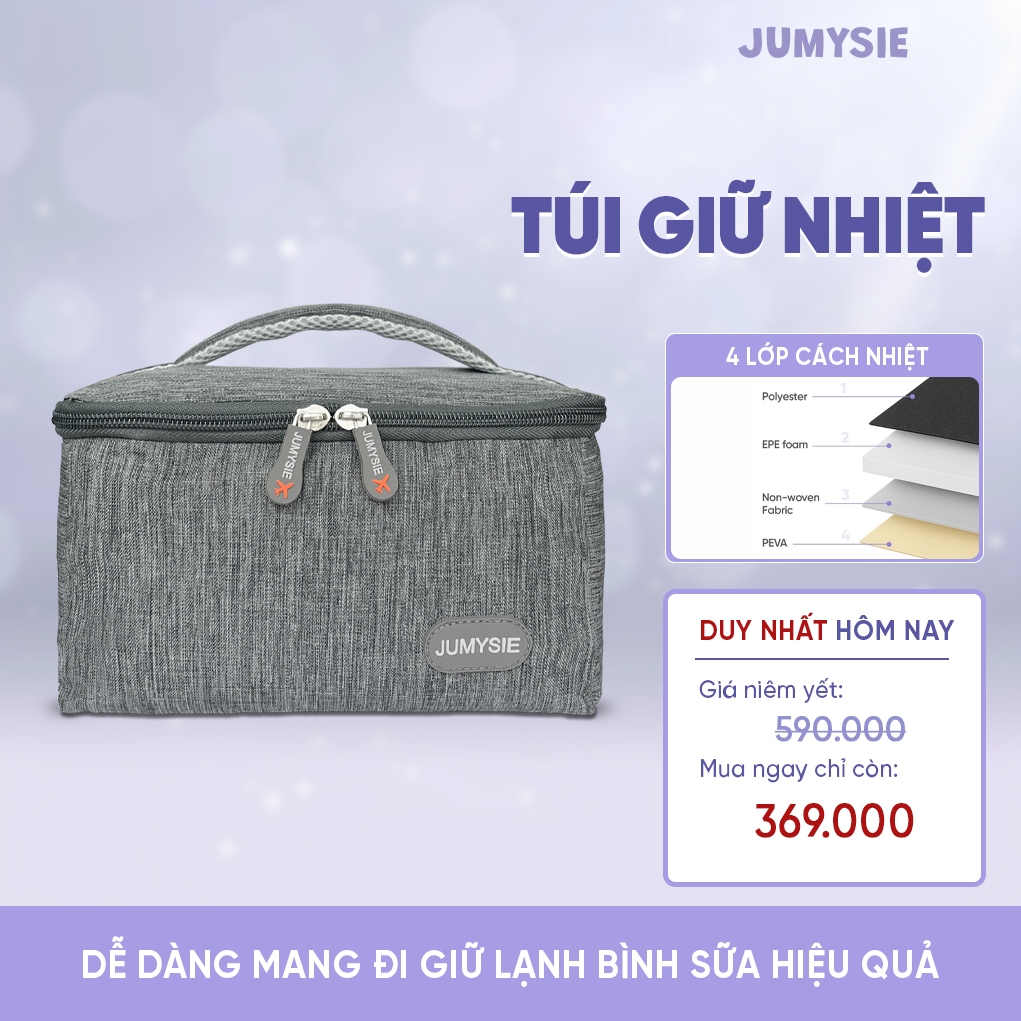  Túi Đá Khô Trữ Sữa Jumysie Cao Cấp - Giữ Lạnh Bình Sữa Hiệu Quả Bảo Quản Sữa Mẹ Tươi Ngon Tiện Lợi 