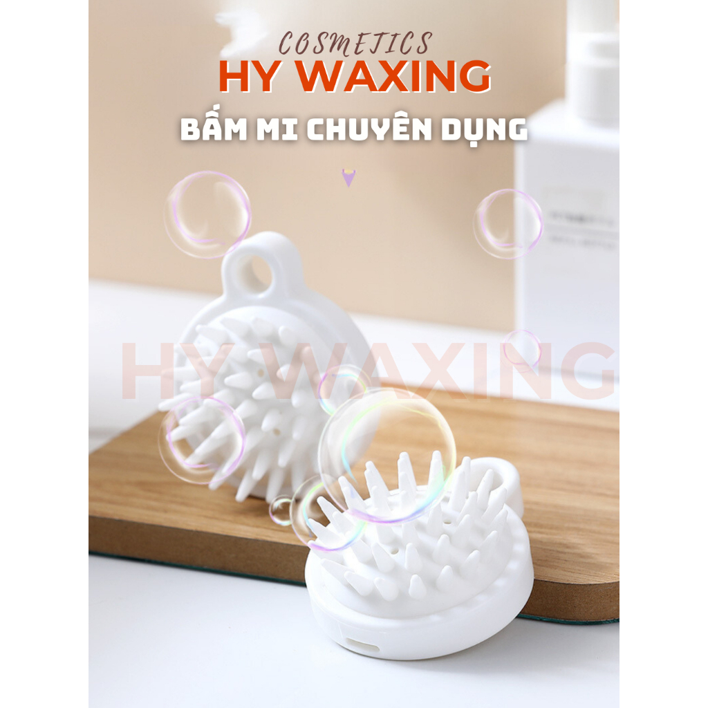 Lược Gội Đầu Silicone Gai Tròn Massage Giảm Stress, Giảm Rụng Tóc Tiệm HY WAXING 10724